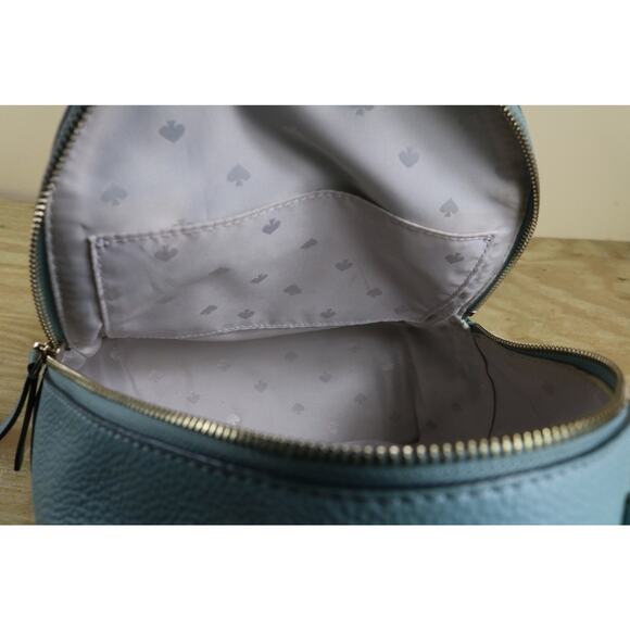 Kate Spade Backpack Blue Pebble Leather Jackson Medium Bag - Picture 8 of 16